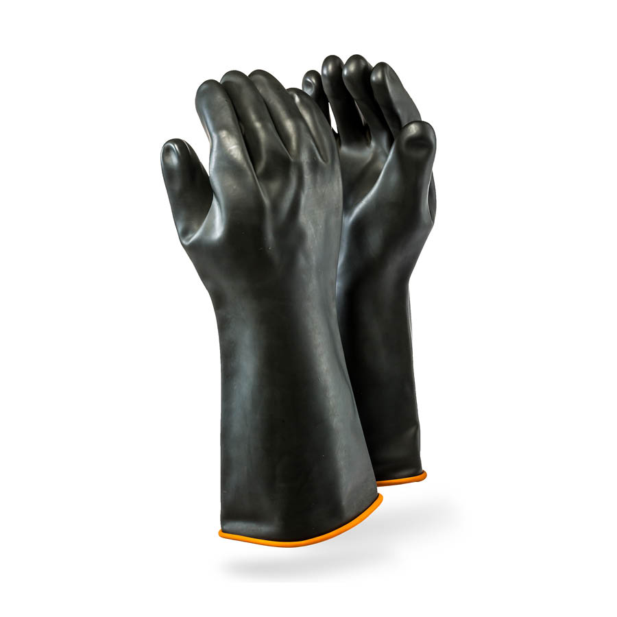 Industrial Rubber Gloves With Smooth Palm