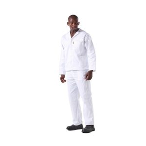 2pc Conti Suit Polycotton 80/20 White